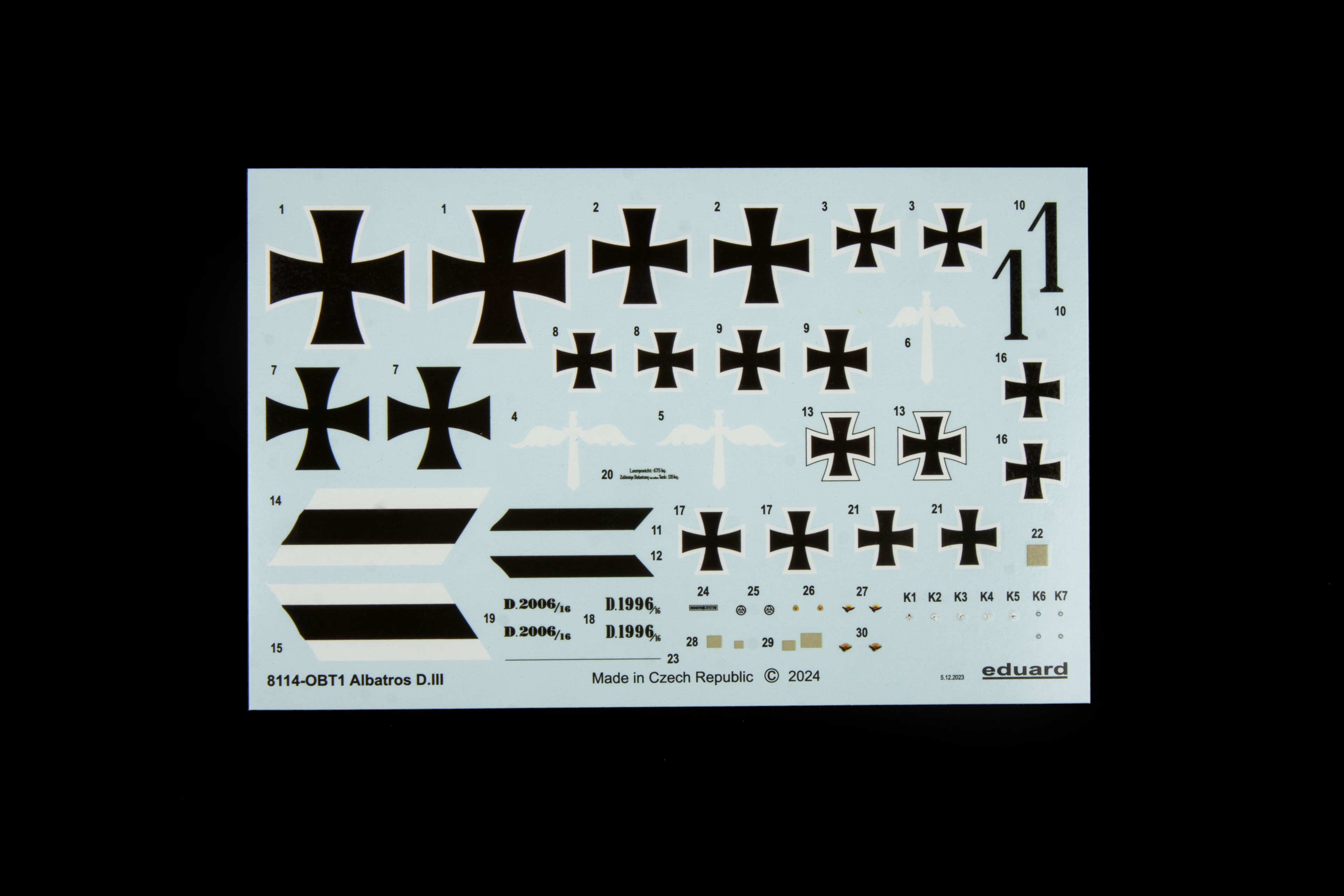 EDUARD 8114 1/48 Albatros D. III SAVAŞ UÇAĞI MAKETİ