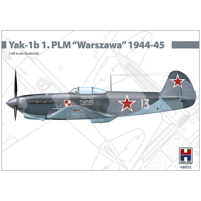 HOBBY 2000 48033 1/48 Yak-1b 1. PLM Warszawa 1944-45 Savaş Uçağı Maketi