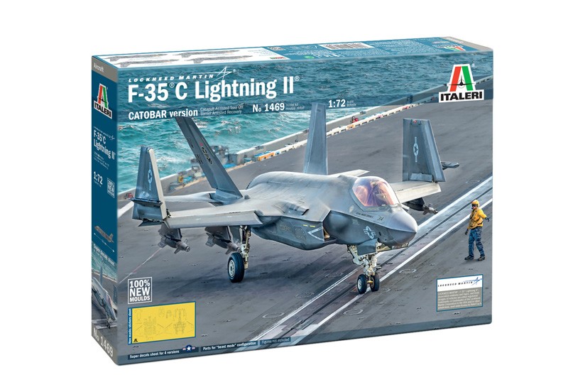 ITALERI 1469 1/72 F-35C Lightning II CATOBAR Version (%100 NEW MOULDS) SAVAŞ UÇAĞI MAKETİ