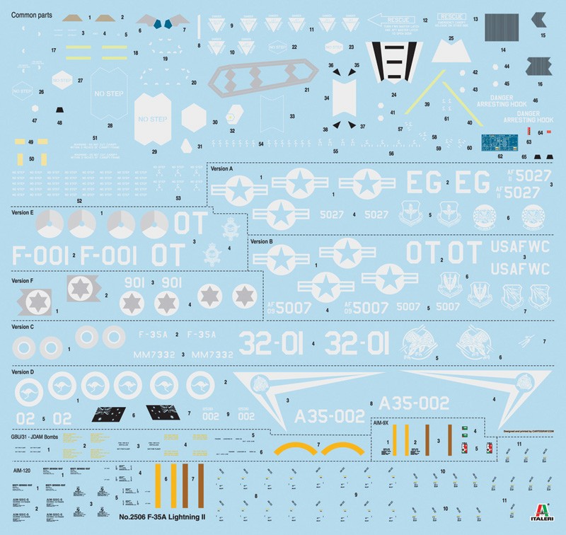 ITALERI 2506 1/32 F-35 A LIGHTNING II SAVAŞ UÇAĞI MAKETİ