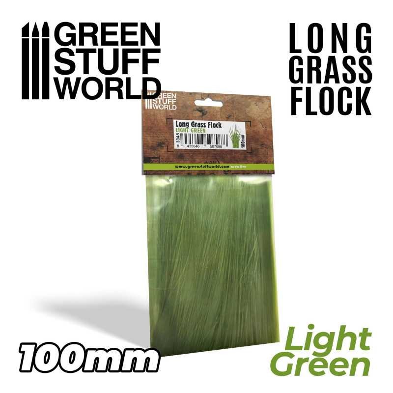 GREEN STUFF WORLD 3348 Long Grass Flock 100mm - Light Green 10 CM UZUN ÇALI - AÇIK YEŞİL