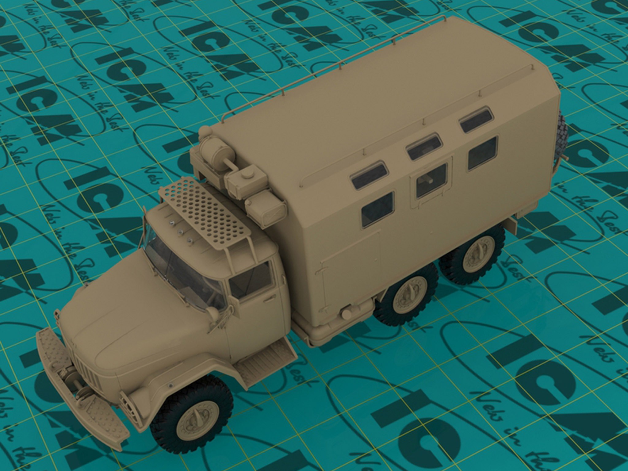 ICM 35518 1/35 ZIL-131 EMERGENCY TRUCK SOVYET ASKERİ KAMYON MAKETİ