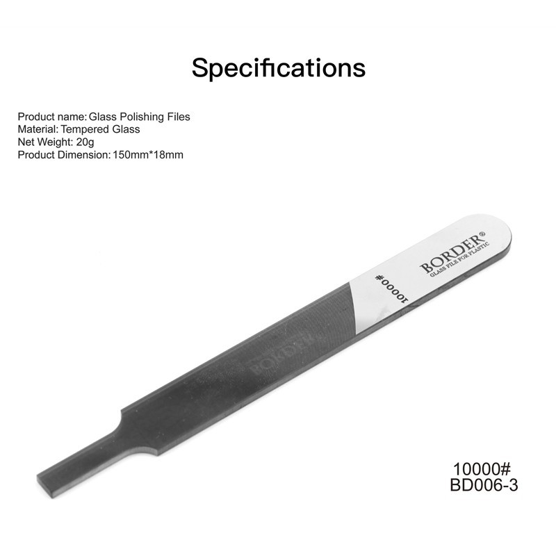 BORDER MODEL 0006-3 Glass Polishing Files for Models (10000) CAM ZIMPARA