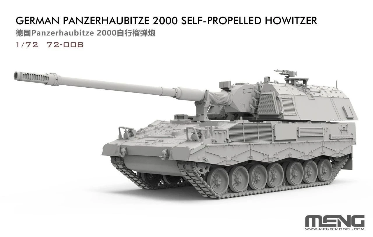 MENG 72-008 1/72 German Panzerhaubitze 2000 Self-propelled Howitzer KUNDAĞI MOTORLU TOP MAKETİ