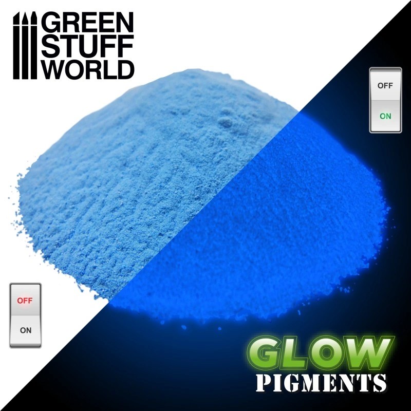 GREEN STUFF WORLD 2432 Glow in the Dark - SPACE BLUE KARANLIKTA PARLAYAN PİGMENT