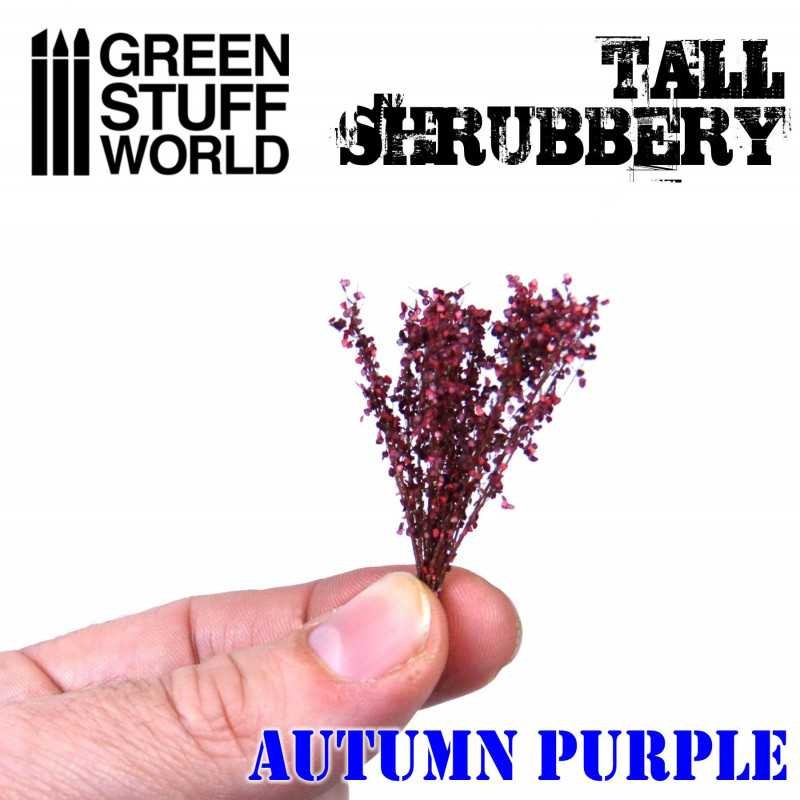 GREEN STUFF WORLD 9932 Tall Shrubbery Autumn Purple - MOR SONBAHAR UZUN ÇALILIKLARI