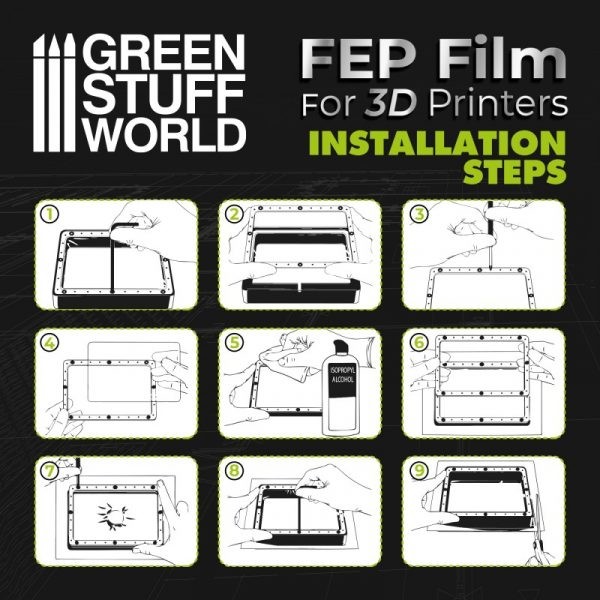 GREEN STUFF WORLD 3078 FEP FİLM 200X140MM (PACK X2)