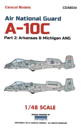 CARACAL DECAL 48034 1/48 ANG A-10C Warthog Part 2 - ISLAK ÇIKARTMA