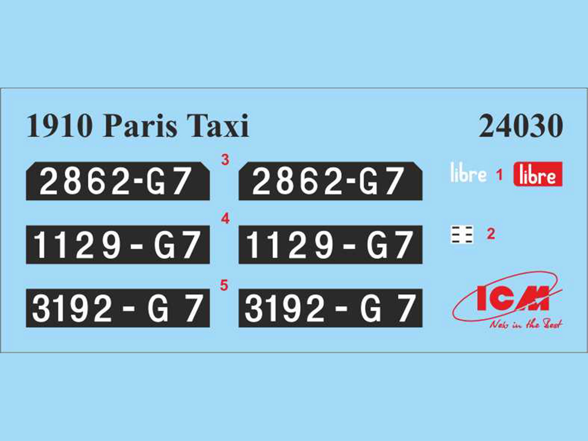 ICM 24030 1/24 TYPE AG 1910 PARIS TAXI ARABA MAKETİ