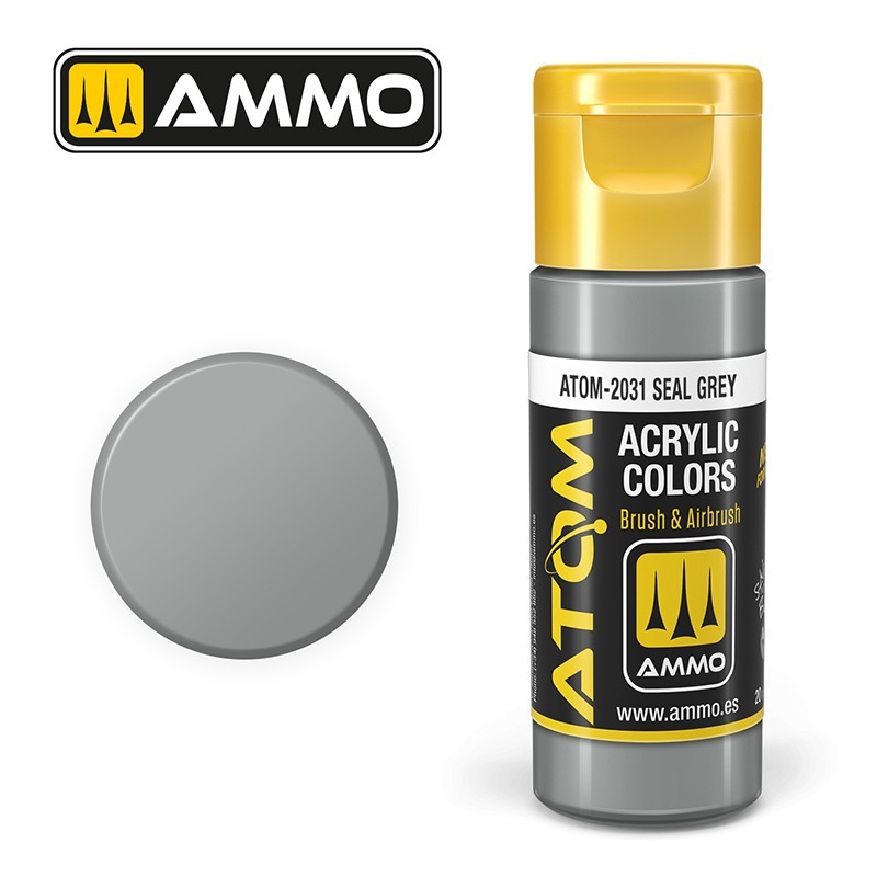 AMMO MIG ATOM 20131 Seal Grey FS 36270 USAF / TÜRK HAVA KUVVETLERİ AKRİLİK MAKET BOYASI