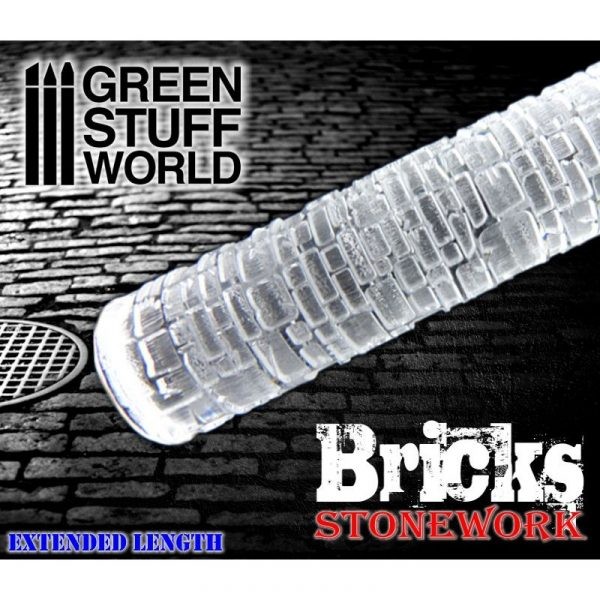 GREEN STUFF WORLD 1162 Rolling Pin Bricks - TUĞLA DUVAR RULOSU