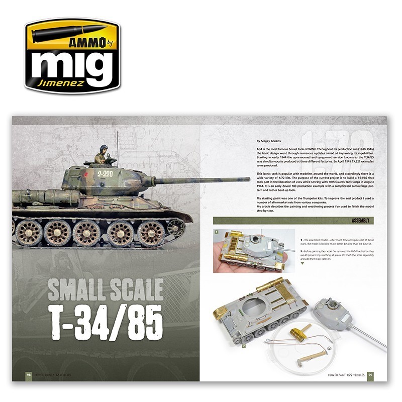 AMMO MIG 6019 THE WEATHERING SPECIAL How to Paint 1/72 Military Vehicles (English) - 1/72 ASKERİ ARAÇLAR BOYAMA TEKNİKLERİ KİTABI