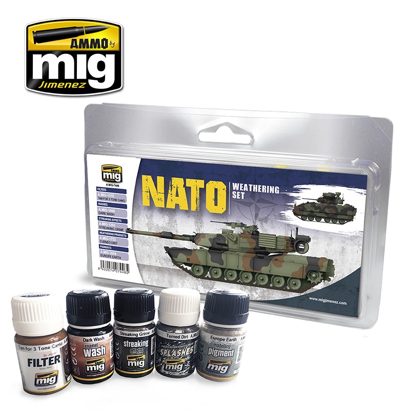 AMMO MIG 7446 NATO Weathering Set - Nato Kamuflaj Kirletme Seti