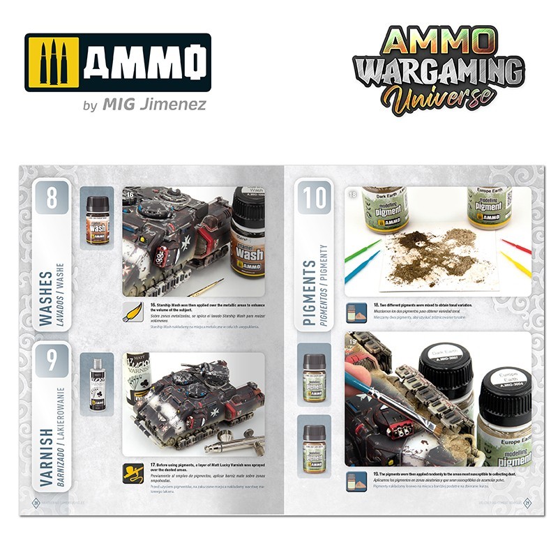 AMMO MIG 6925 WARGAMING UNIVERSE Book 06 Weathering Combat Vehicles - SAVAŞ ARAÇLARI ESKİTME TEKNİKLERİ KİTABI