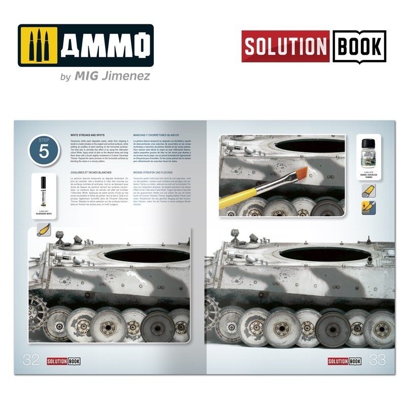 AMMO MIG 6601 How to Paint WWII German Winter Vehicles SOLUTION BOOK - İKİNCİ DÜNYA SAVAŞI ALMAN KIŞ ARAÇLARI BOYAMA TEKNİKLERİ KİTABI