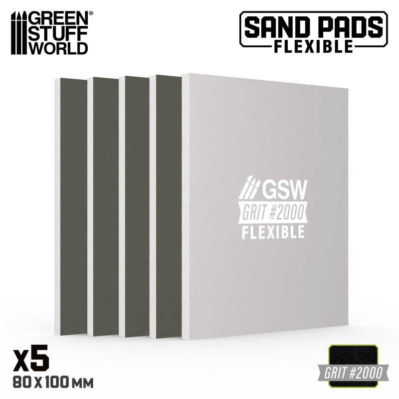 GREEN STUFF WORLD 13613 Flexible Sanding Pads 2000 grit - 2000 NUMARA ESNEK SÜNGER ZIMPARA