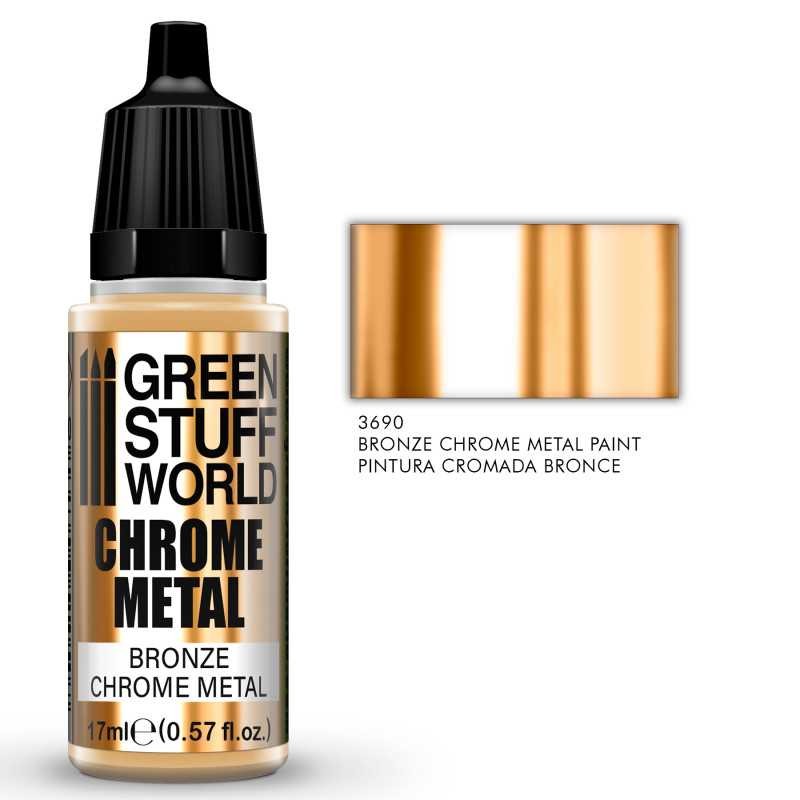 GREEN STUFF WOLRD 3690 BRONZE Chrome Paint - BRONZ KROM MAKET BOYASI 17ml