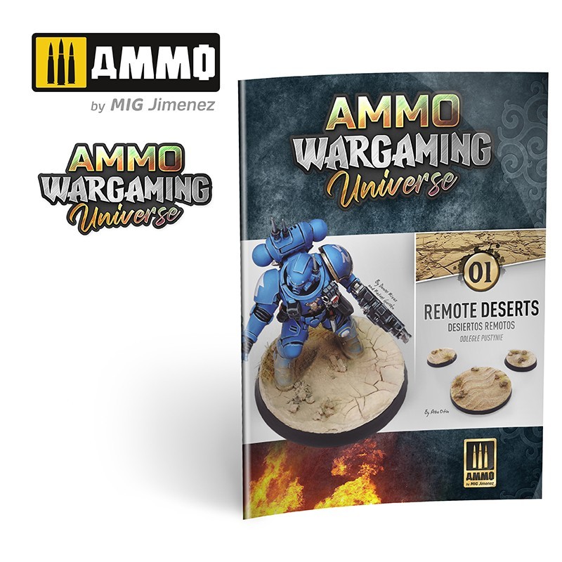 AMMO MIG 6920 WARGAMING UNIVERSE Book 01 Remote Deserts - ISSIZ ÇÖLLER ZEMİN YAPIM TEKNİKLERİ KİTABI