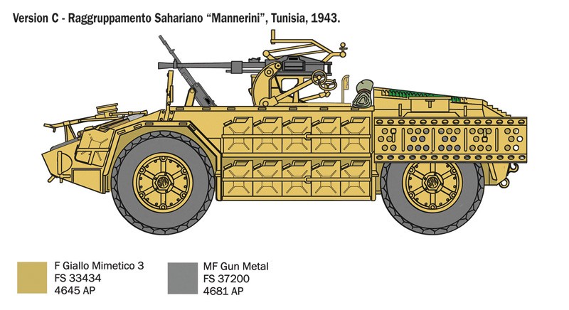 ITALERI 6530 1/35 AS.42 SAHARIANA ASKERİ KARA ARACI MAKETİ
