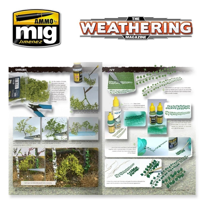 AMMO MIG 4528 THE WEATHERING MAGAZINE #29 - GREEN (English) YEŞİL RENK BOYAMA TEKNİKLERİ DERGİSİ