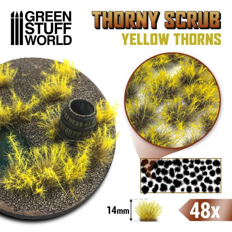 GREEN STUFF WORLD 11502 Thorny Scrubs -  YELLOW THORNS - SARI DİKENLER