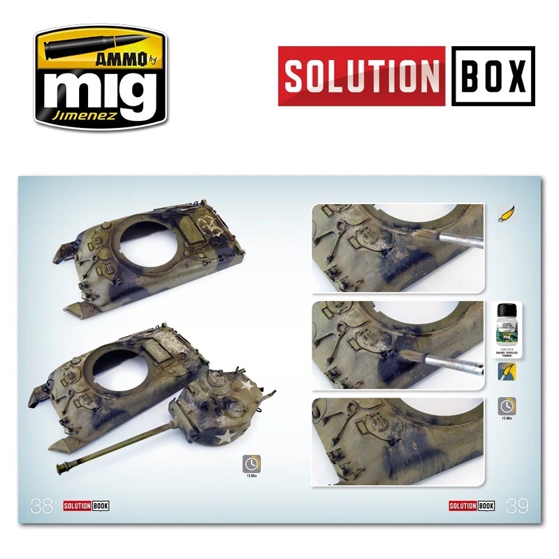 AMMO MIG 6500 HOW TO PAINT WWII AMERICAN ETO SOLUTION BOOK (Multilingual) İKİNCİ DÜNYA SAVAŞI AMERİKAN ARAÇLARI BOYAMA TEKNİKLERİ KİTABI