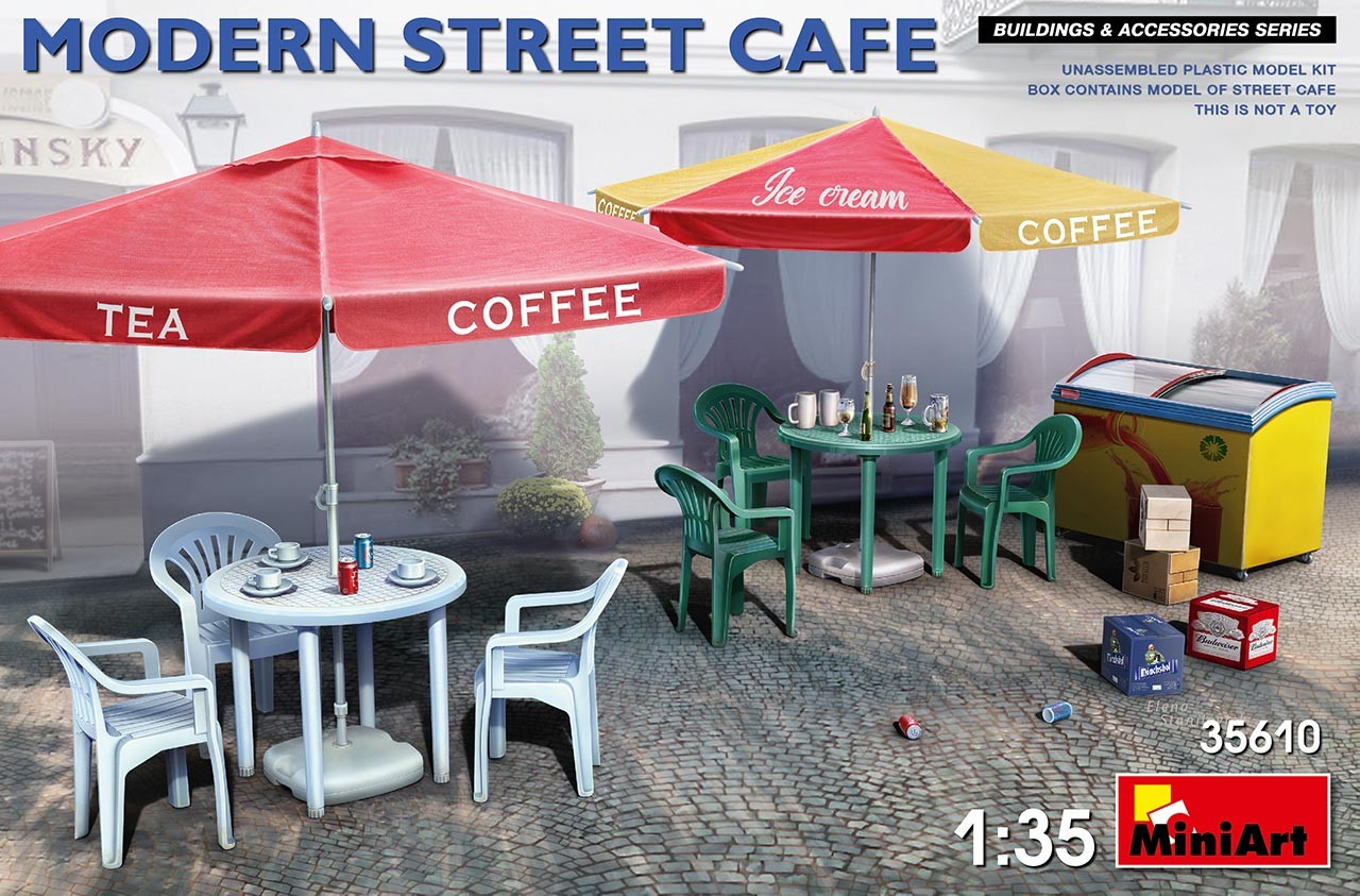MINIART 35610 1/35 MODERN STREET CAFE 