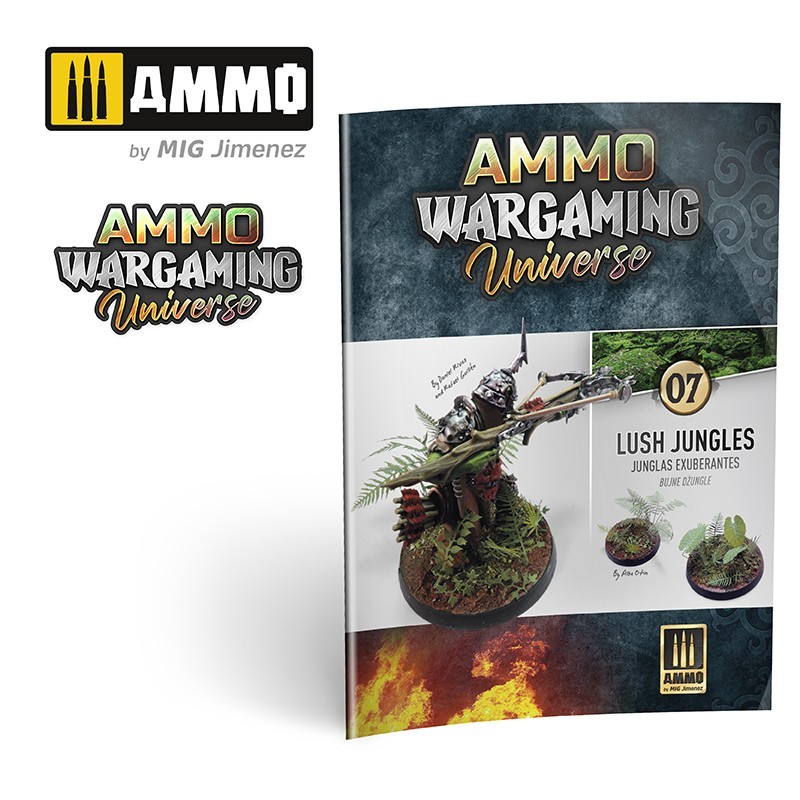 AMMO MIG 6926 WARGAMING UNIVERSE Book 07 Lush Jungles - YEMYEŞİL ORMAN ZEMİN YAPIM TEKNİKLERİ KİTABI