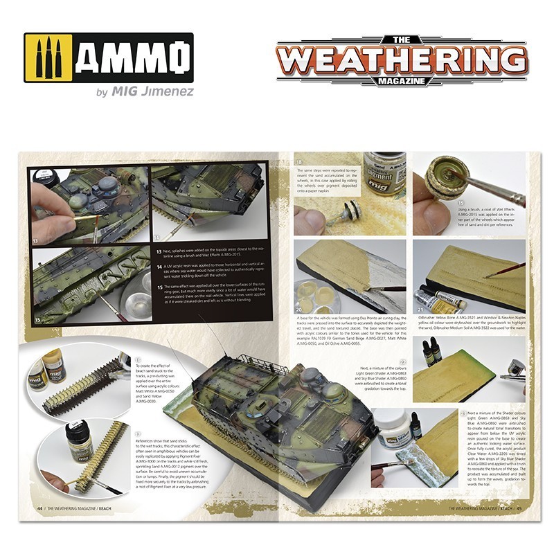 AMMO MIG 4530 THE WEATHERING MAGAZINE #31 – Beach  ENGLISH