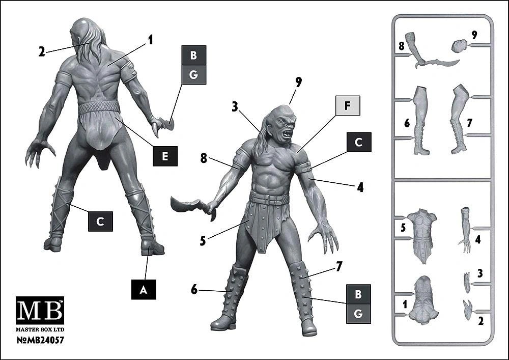 MASTER BOX 1/24 24057 Beastorian Champion – "Chuck" AKA Nifrath