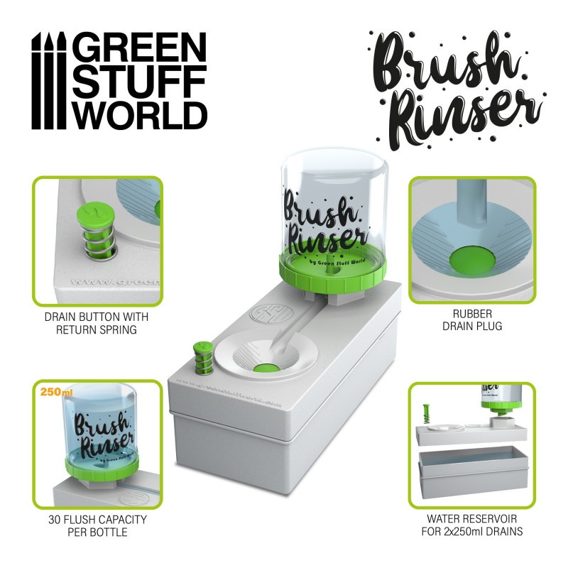 GREEN STUFF WORLD 11123 BRUSH RINSER - SU KABI VE FIRÇA TEMİZLEME İSTASYONU