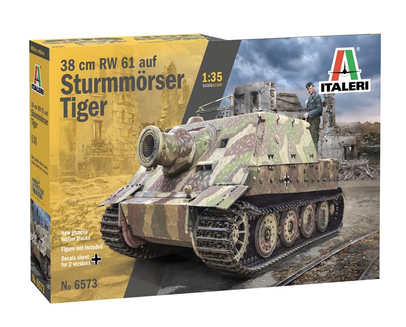 ITALERI 6573 1/35 38cm RW 61 auf STURMMORSER TIGER TANK MAKETİ
