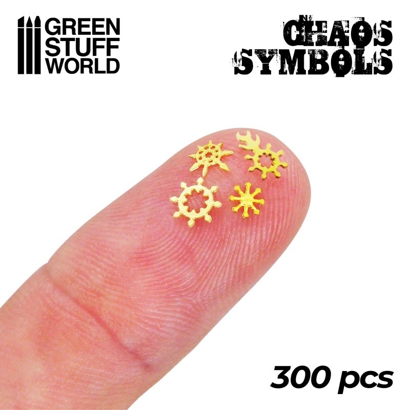 GREEN STUFF WORLD 2110 Chaos Runes and Symbols ASİT İNDİRME SETİ