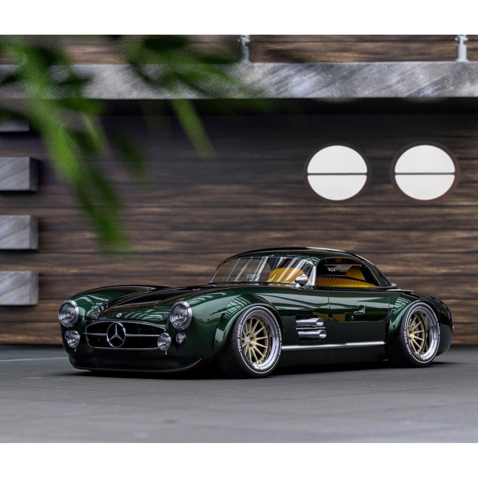 MR PAINT C030 Mercedes 300SL Restomod Green Metallic LAKER MAKET BOYASI