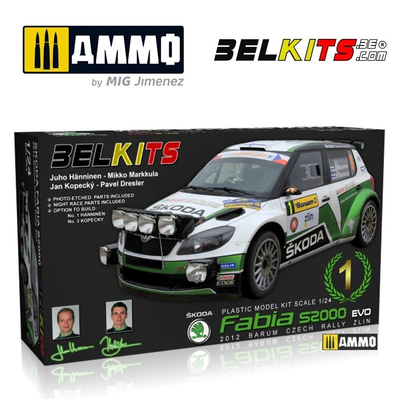 BELKITS 004 1/24 SKODA FABIA S2000 YARIŞ ARABASI MAKETİ