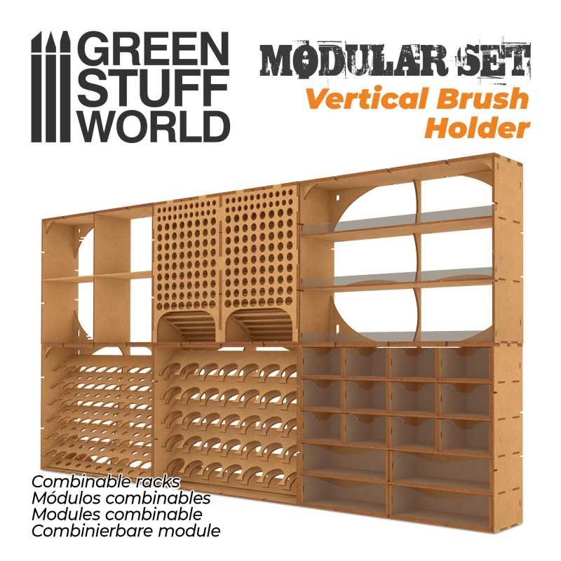 GREEN STUFF WORLD 11424 Vertical Brush Holder - DİKEY 94'lü FIRÇA STANDI