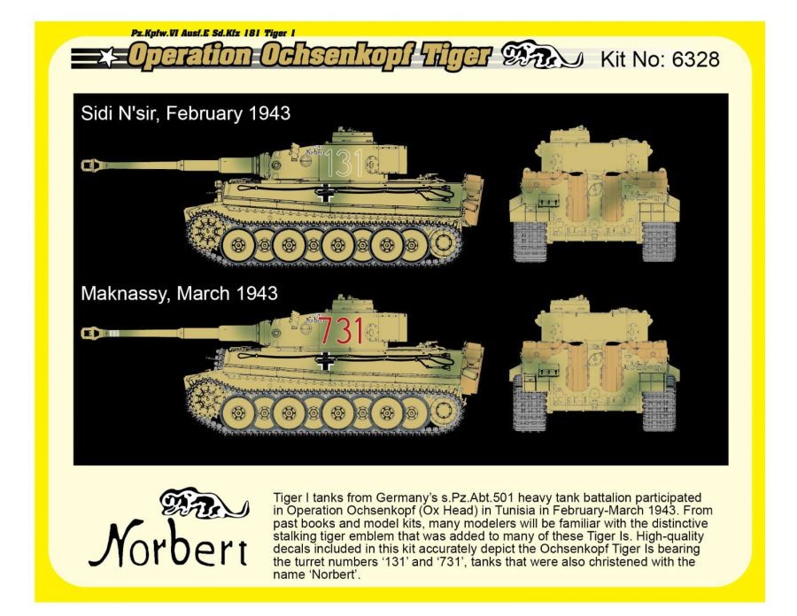 DRAGON 6328 1/35 Pz.Kpfw.VI Ausf.E Sd.Kfz.181 TIGER I "OPERATION OCHSENKOPF TIGER" (SMART KIT) İKİNCİ DÜNYA SAVAŞI ALMAN TANK MAKETİ