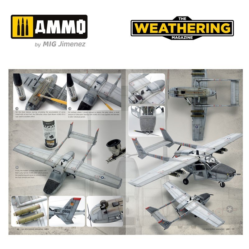 AMMO MIG 4534 THE WEATHERING MAGAZINE #35 – Grey ENGLISH