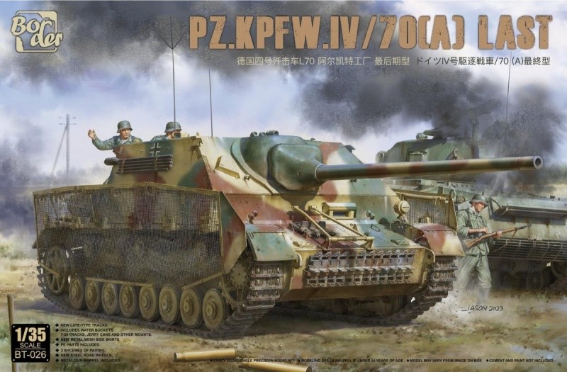 BORDER MODEL 026 1/35 Pz.Kpfw. IV/70 (A) Final Version İKİNCİ DÜNYA SAVAŞI ALMAN TANK AVCISI MAKETİ