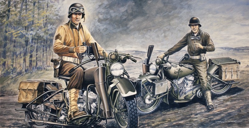 ITALERI 0322 1/35 U.S. MOTORCYCLES AMERİKAN ASKERİ MOTOSİKLETLERİ MAKETİ