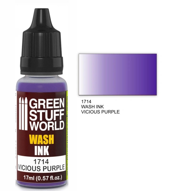 GREEN STUFF WORLD 1714 Wash Ink VICIOUS PURPLE -YIKAMA EFEKTİ BOYASI