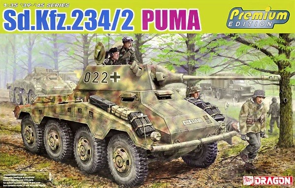 DRAGON 6943 1/35 Sd.Kfz.234/2 PUMA (PREMIUM EDITION) İKİNCİ DÜNYA SAVAŞI ALMAN SAVAŞ ARACI MAKETİ