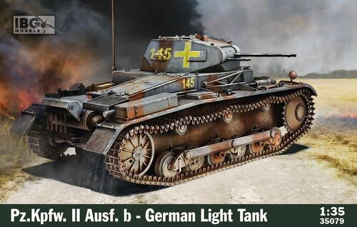 IBG MODELS 35079 1/35 PZ.KPFW. II AUSF.B GERMAN LIGHT TANK İKİNCİ DÜNYA SAVAŞI ALMAN PANZER 2 TANK MAKETİ