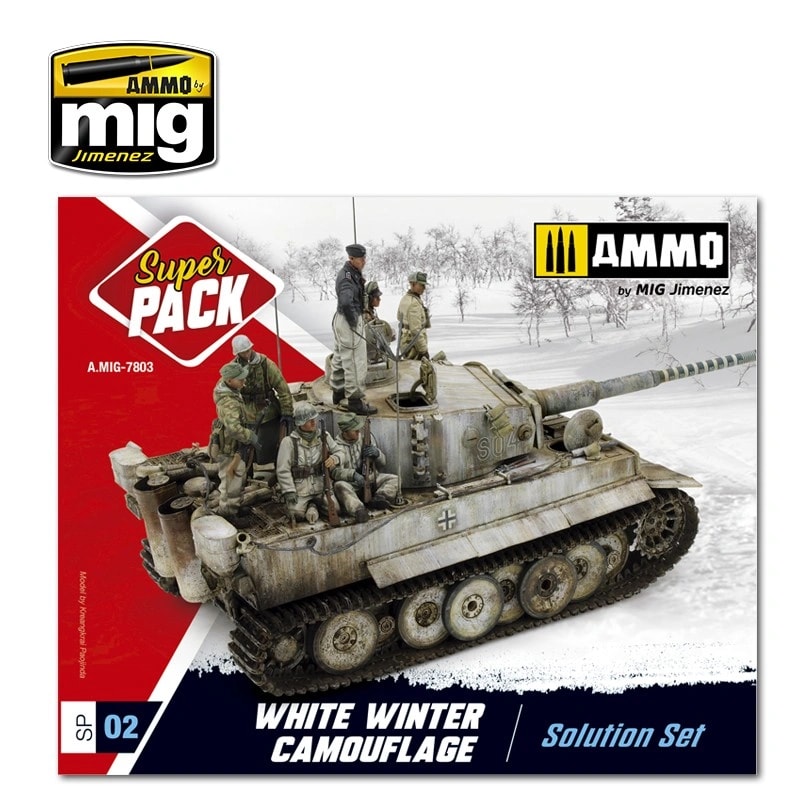 AMMO MIG 7803 WHITE WINTER CAMOUFLAGE WEATHERING SET KIŞ KAMUFLAJI ESKİTME SETİ