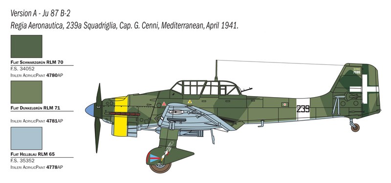 ITALERI 2769 1/48 JU 87 B-2/R-2 "PICCHIATELLO" ASKERİ UÇAK MAKETİ
