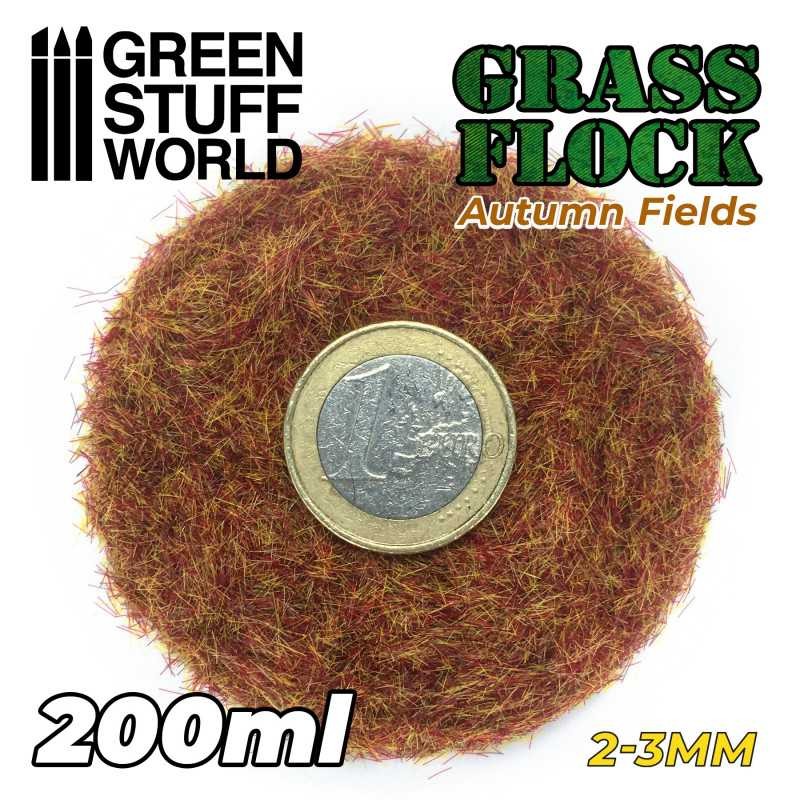 GREEN STUFF WORLD 11142 Static Grass Flock 2-3mm - AUTUMN FIELDS - 200 ml