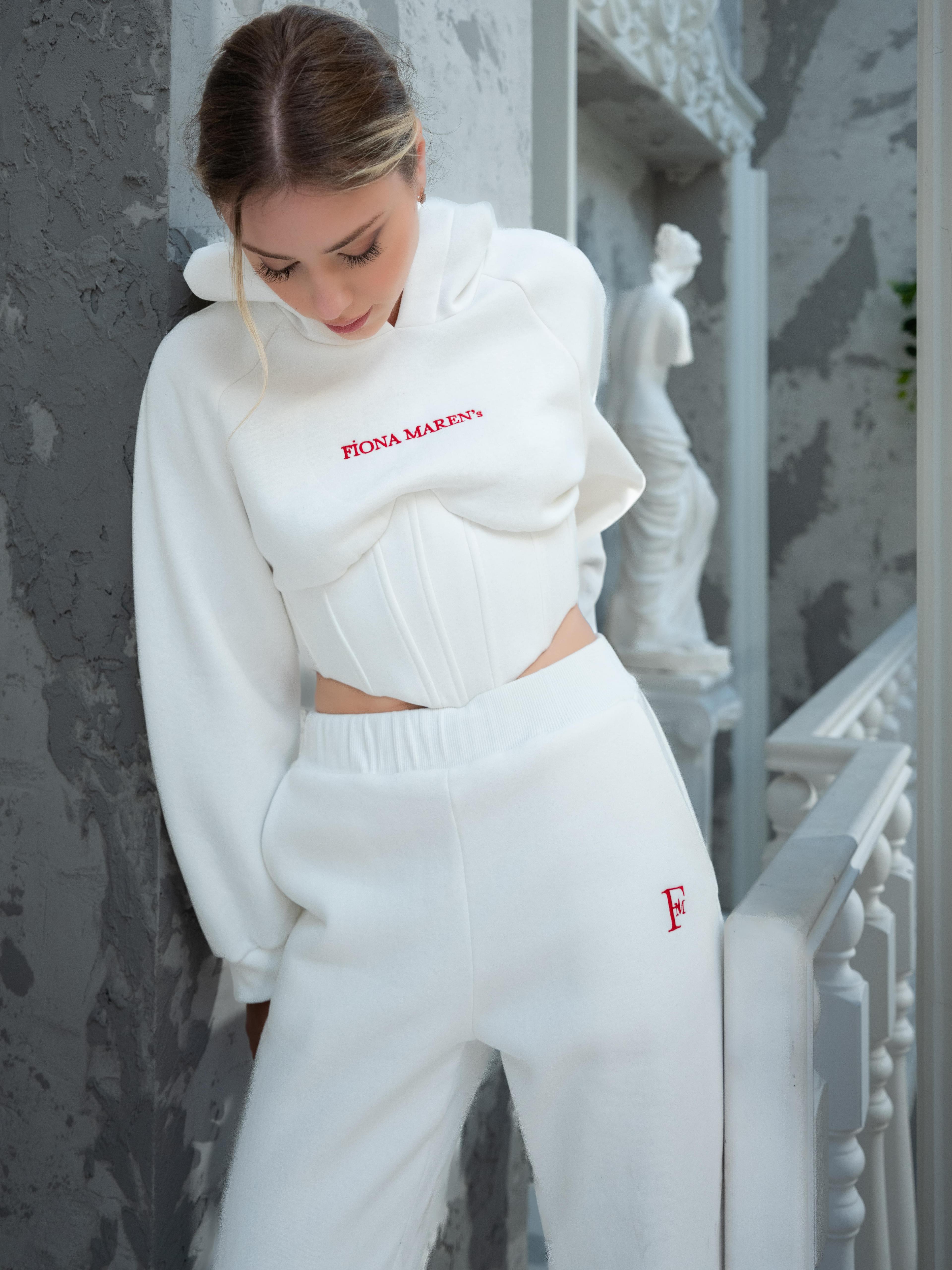 MAREN GIRL WHITE SWEATSHIRT TAKIM