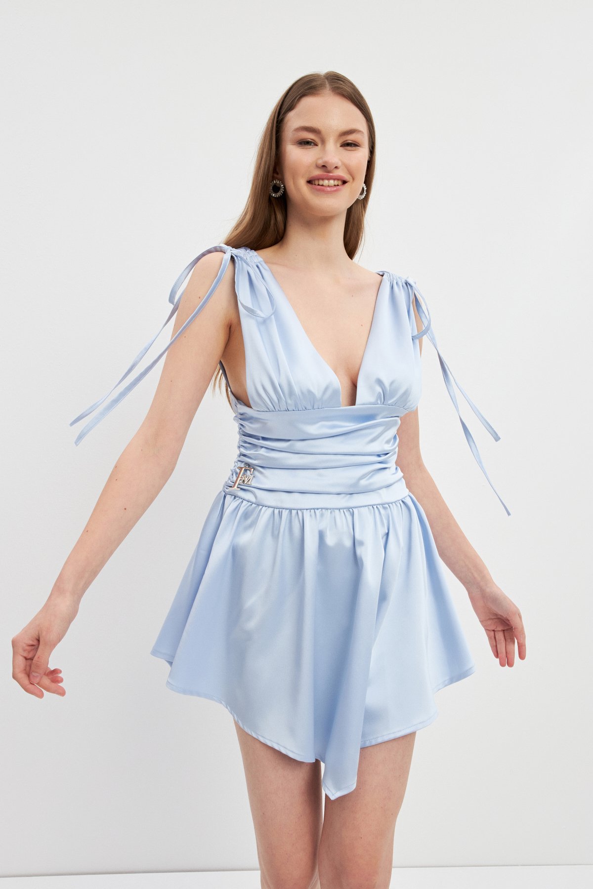 baby blue crazy dress