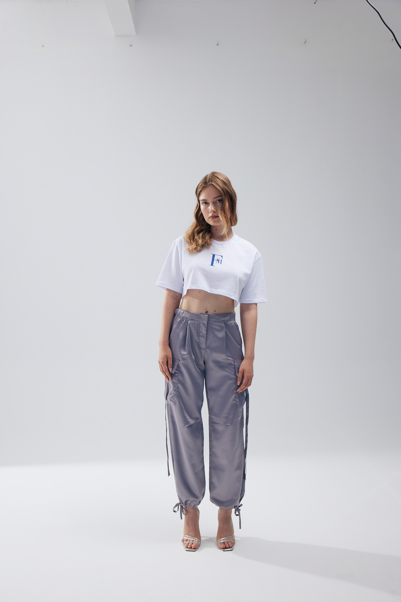 STYLISH SATIN CARGO PANTS