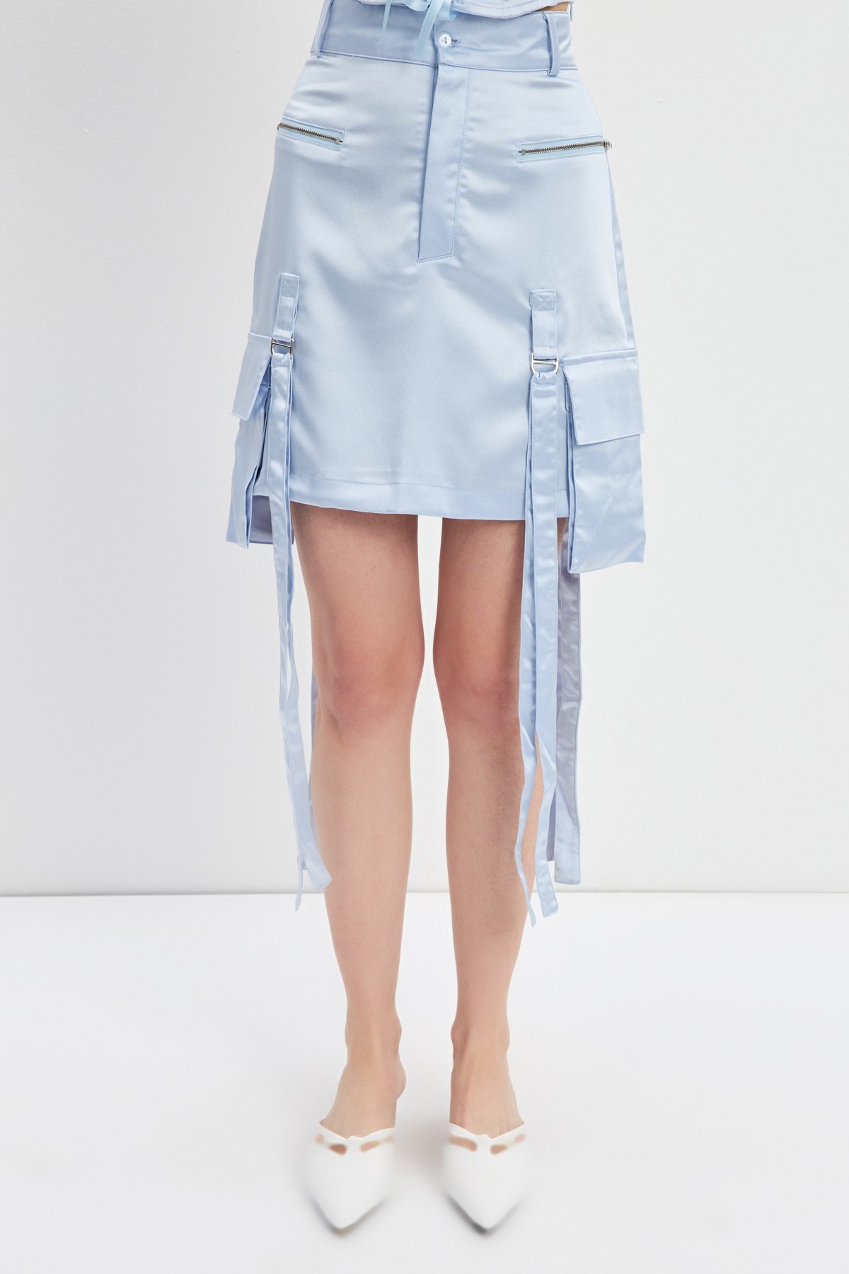 BABY BLUE CRAYZ SKIRT